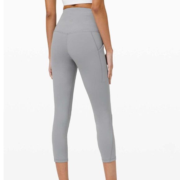 Lululemon Align High Rise Crop with Pockets 23" Rhino Grey - Picture 1 of 1